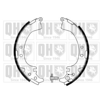 Jeu de mâchoires de frein QUINTON HAZELL OEM 0449587401