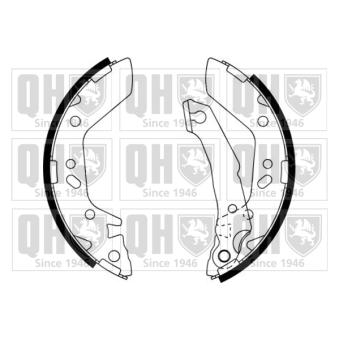 Jeu de mâchoires de frein QUINTON HAZELL OEM 5830544A60