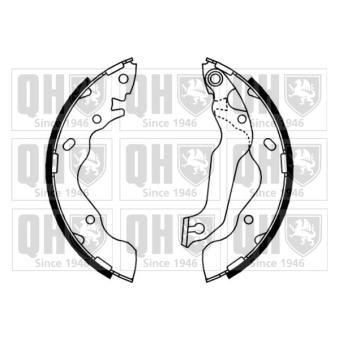 Jeu de mâchoires de frein QUINTON HAZELL OEM 5830525A10