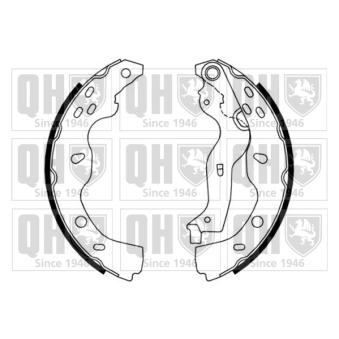 Jeu de mâchoires de frein QUINTON HAZELL OEM 77366796