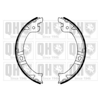 Jeu de mâchoires de frein, frein de stationnement QUINTON HAZELL OEM 04882576