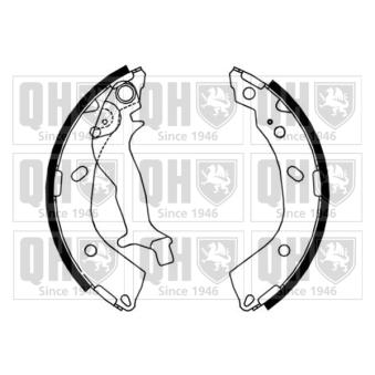 Jeu de mâchoires de frein QUINTON HAZELL OEM 583051CA00