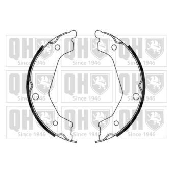 Jeu de mâchoires de frein, frein de stationnement QUINTON HAZELL OEM 583503ED00