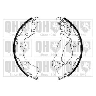 Jeu de mâchoires de frein QUINTON HAZELL OEM 583051GA00