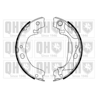 Jeu de mâchoires de frein, frein de stationnement QUINTON HAZELL OEM 0449502180