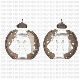 Jeu de mâchoires de frein QUINTON HAZELL BS1254K1 pour MAZDA B SERIE 2.5 D - 84cv