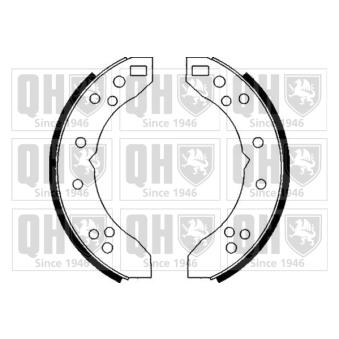 Jeu de mâchoires de frein QUINTON HAZELL OEM 449514010