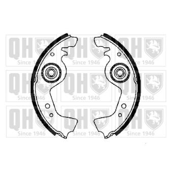 Jeu de mâchoires de frein QUINTON HAZELL OEM 9948237 Jeu de mâchoires de frein QUINTON HAZELL OEM 9948237