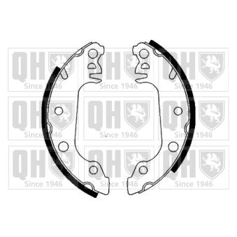 Jeu de mâchoires de frein QUINTON HAZELL OEM 1555151