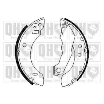 Jeu de mâchoires de frein QUINTON HAZELL OEM 6113662