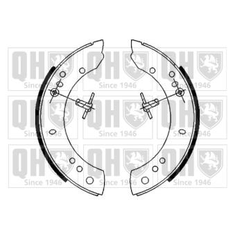 Jeu de mâchoires de frein QUINTON HAZELL OEM 76HB14401DA