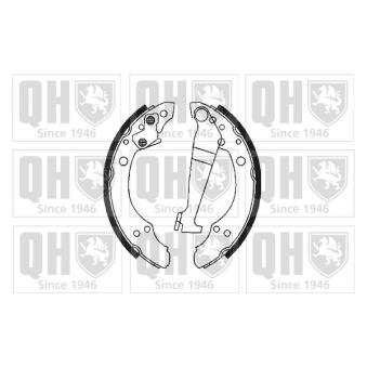 Jeu de mâchoires de frein QUINTON HAZELL BS601 pour NISSAN CHERRY 1.8 GTE - 110cv