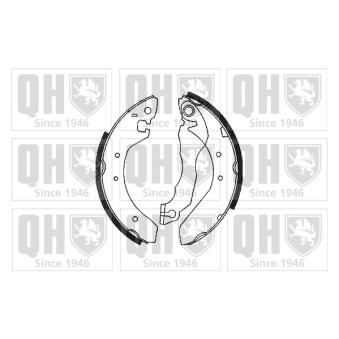 Jeu de mâchoires de frein QUINTON HAZELL BS609