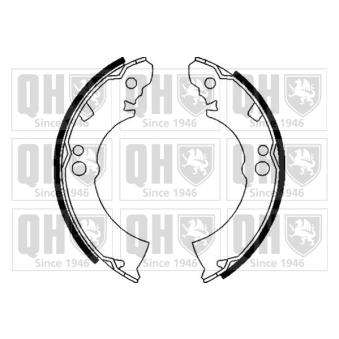 Jeu de mâchoires de frein QUINTON HAZELL [BS611]