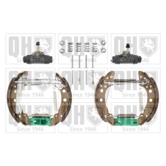 Kit de freins, freins à tambours QUINTON HAZELL BS629K3 pour MERCEDES-BENZ CLASSE A 1.6 - 110cv