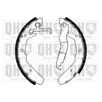 Jeu de mâchoires de frein QUINTON HAZELL OEM 252698531