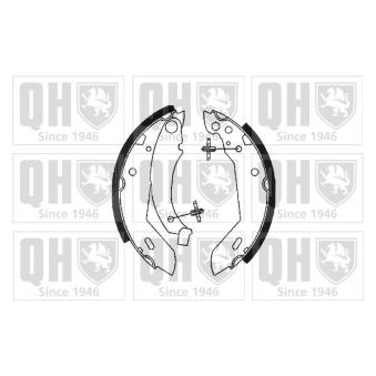 Jeu de mâchoires de frein QUINTON HAZELL BS681 pour RENAULT R5 1.1 - 45cv