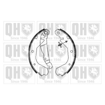 Jeu de mâchoires de frein QUINTON HAZELL BS685 pour NISSAN SUNNY 1.6 S - 90cv