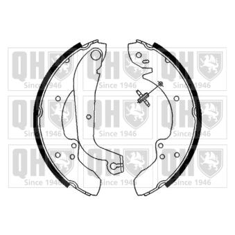 Jeu de mâchoires de frein QUINTON HAZELL OEM 42412S