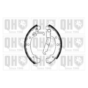 Jeu de mâchoires de frein QUINTON HAZELL [BS701]