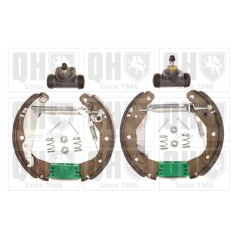 Kit de freins, freins à tambours QUINTON HAZELL BS709K2 pour OPEL KADETT 1.6 D - 54cv