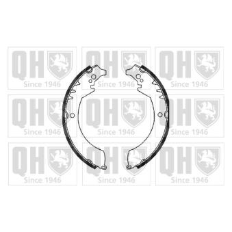 Jeu de mâchoires de frein QUINTON HAZELL OEM 0449587601
