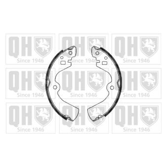 Jeu de mâchoires de frein QUINTON HAZELL BS744 pour NISSAN PRIMERA 2.0 i - 116cv