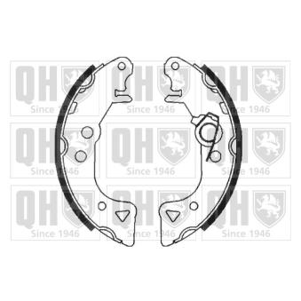 Jeu de mâchoires de frein QUINTON HAZELL OEM 4241E7