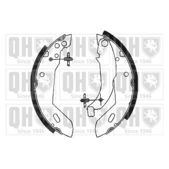 Jeu de mâchoires de frein QUINTON HAZELL OEM 90187656 Jeu de mâchoires de frein QUINTON HAZELL OEM 90187656