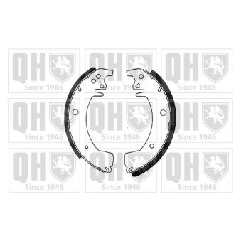 Jeu de mâchoires de frein QUINTON HAZELL OEM 7701202598