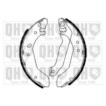 Jeu de mâchoires de frein QUINTON HAZELL OEM 5027751