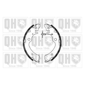 Jeu de mâchoires de frein QUINTON HAZELL BS816 pour BMW Z8 1.8 - 140cv