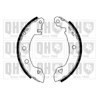 Jeu de mâchoires de frein QUINTON HAZELL OEM 7701202543 Jeu de mâchoires de frein QUINTON HAZELL OEM 7701202543