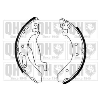 Jeu de mâchoires de frein QUINTON HAZELL [BS820]