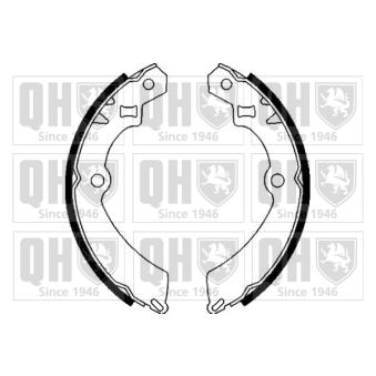 Jeu de mâchoires de frein QUINTON HAZELL OEM 5321060A20
