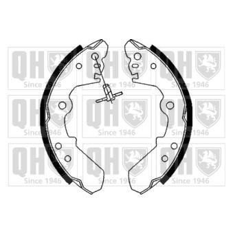 Jeu de mâchoires de frein QUINTON HAZELL OEM 4302293 Jeu de mâchoires de frein QUINTON HAZELL OEM 4302293