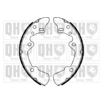 Jeu de mâchoires de frein QUINTON HAZELL OEM 4406047L25