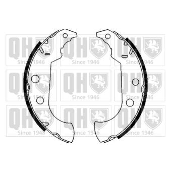 Jeu de mâchoires de frein QUINTON HAZELL OEM RB337335