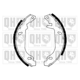 Jeu de mâchoires de frein QUINTON HAZELL OEM 95659470