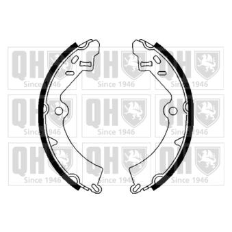 Jeu de mâchoires de frein QUINTON HAZELL OEM 5321083040