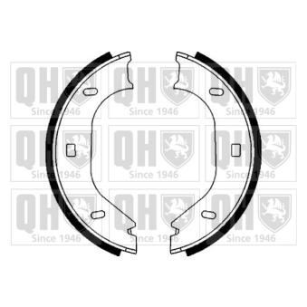 Jeu de mâchoires de frein, frein de stationnement QUINTON HAZELL OEM 34411100567