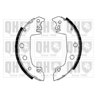 Jeu de mâchoires de frein QUINTON HAZELL OEM 4241A4