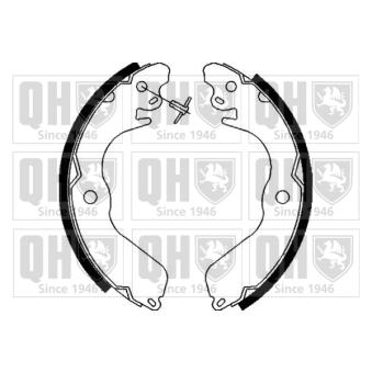 Jeu de mâchoires de frein QUINTON HAZELL [BS884]