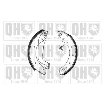 Jeu de mâchoires de frein QUINTON HAZELL OEM 440600F027