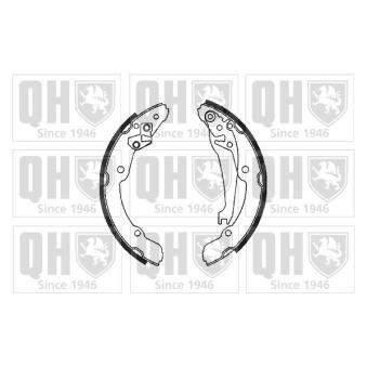 Jeu de mâchoires de frein QUINTON HAZELL BS991 pour PEUGEOT 405 1.9 TDI - 110cv