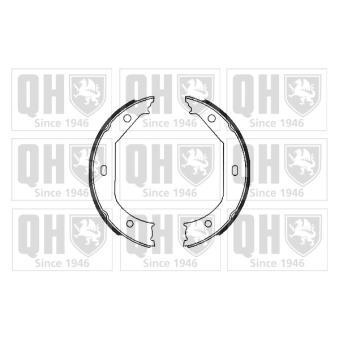 Jeu de mâchoires de frein, frein de stationnement QUINTON HAZELL OEM 34411163988