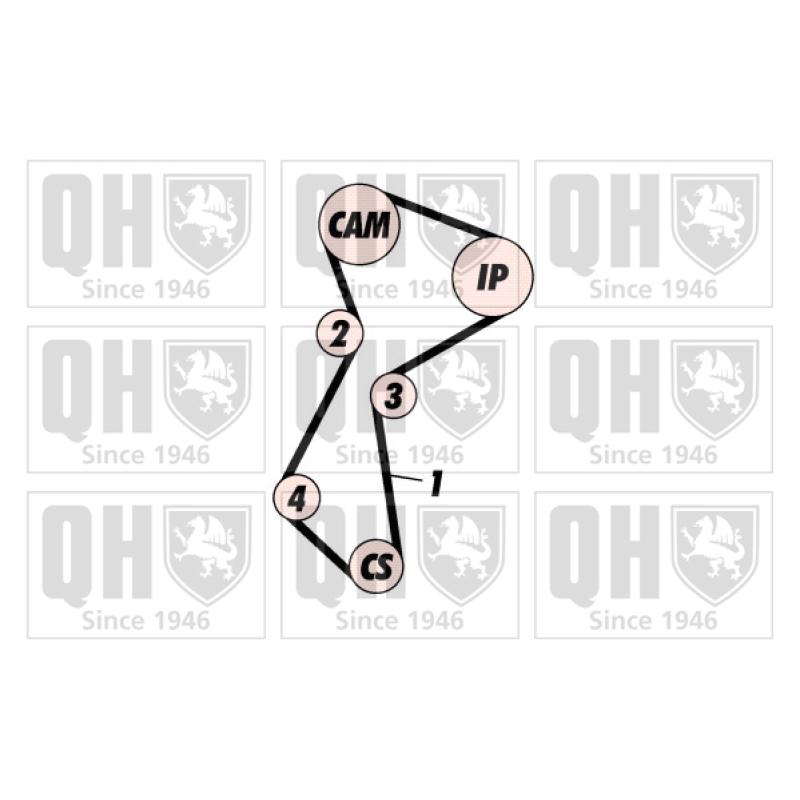 Kit de distribution QUINTON HAZELL QBK116 - Visuel 1