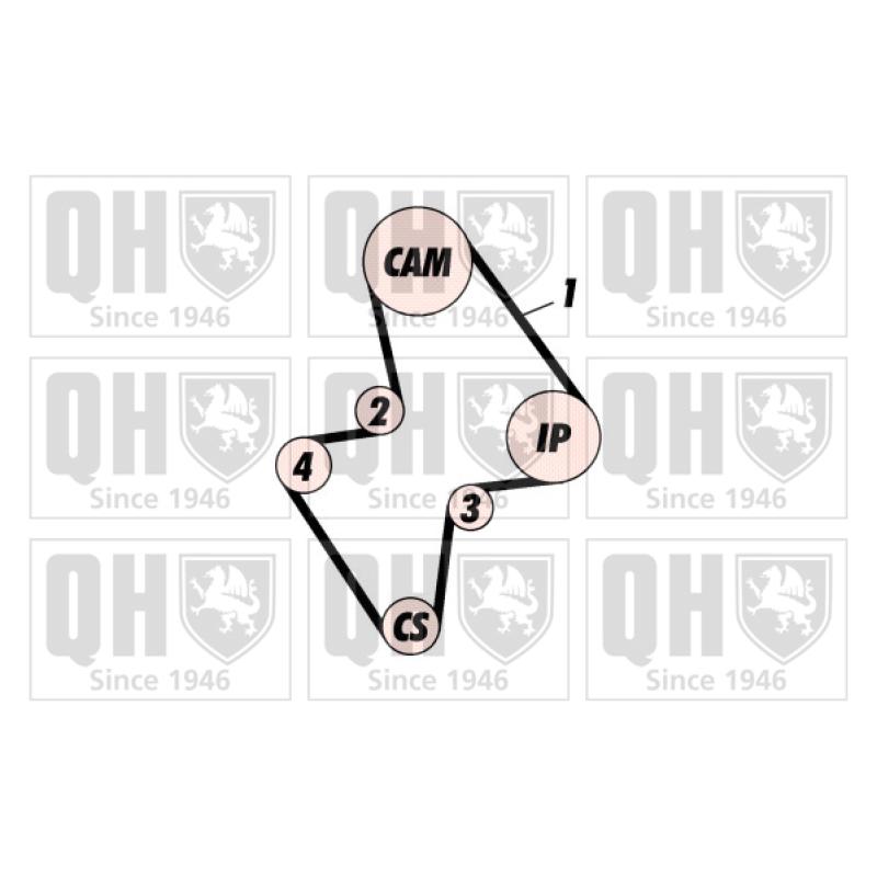 Kit de distribution QUINTON HAZELL QBK153P - Visuel 1