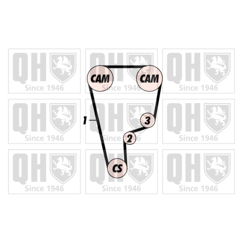 Kit de distribution QUINTON HAZELL QBK223 - Visuel 1