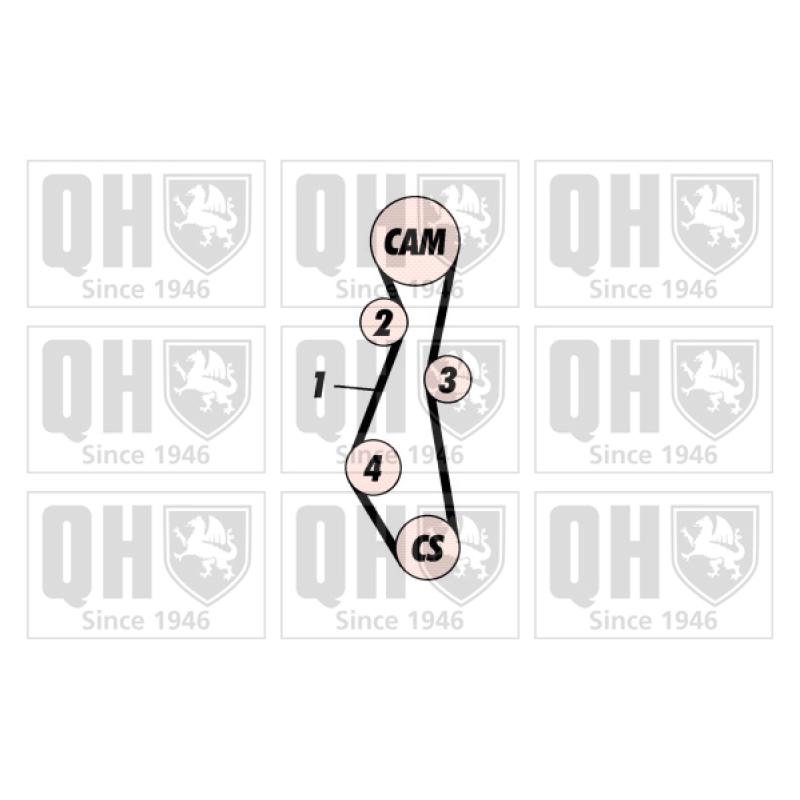 Kit de distribution QUINTON HAZELL QBK258 - Visuel 1